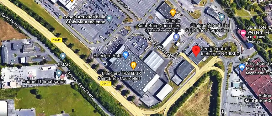 Prix contrôle technique à Saint-Brice-Courcelles