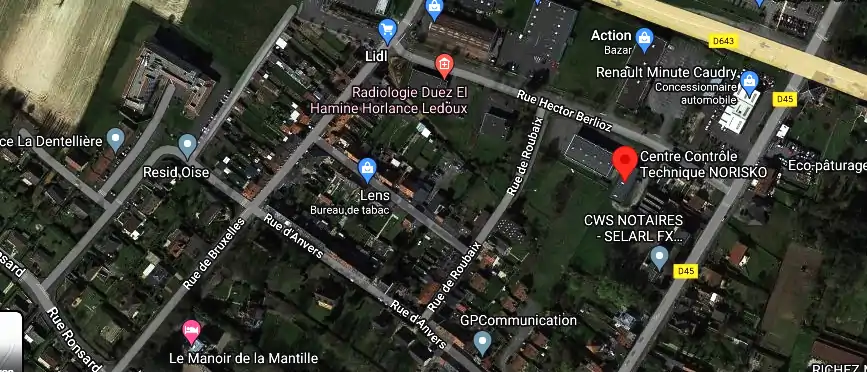 Prix contrôle technique à Caudry