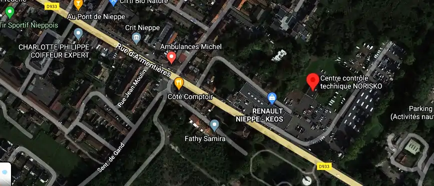 Prix contrôle technique à Nieppe