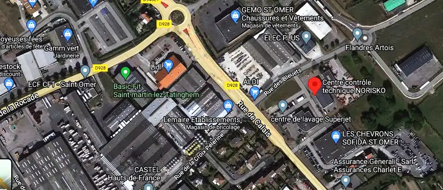 Centre contrôle technique NORISKO à Saint-Martin-lez-Tatinghem