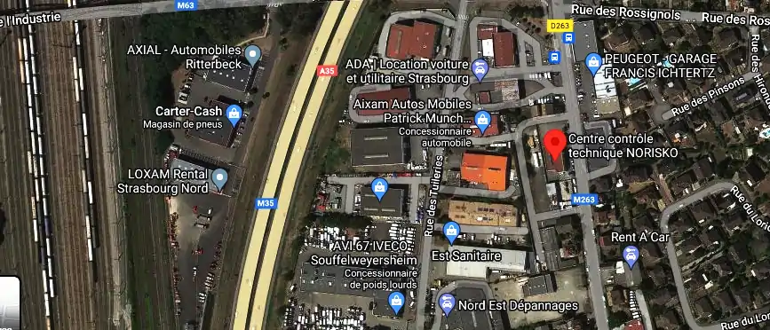 Prix contrôle technique à Souffelweyersheim