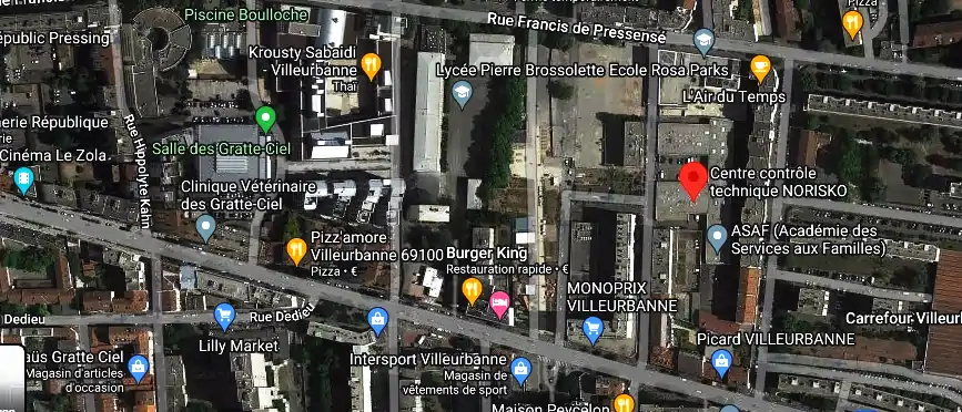 Prix contrôle technique à Villeurbanne