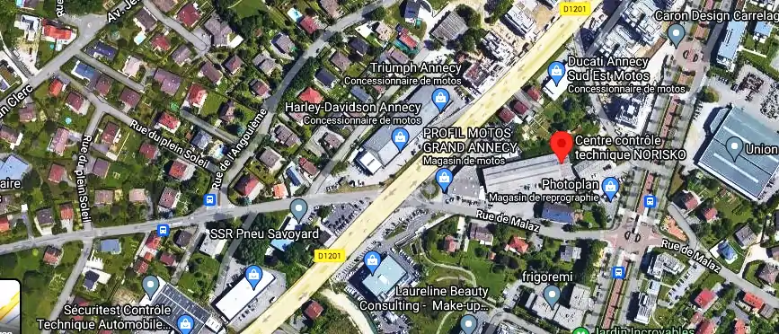 Prix contrôle technique à Seynod