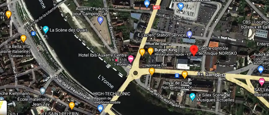 Prix contrôle technique à Auxerre