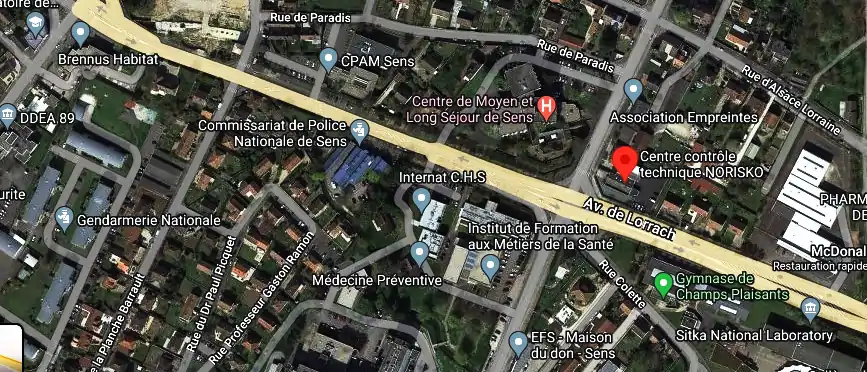 Prix contrôle technique à Sens