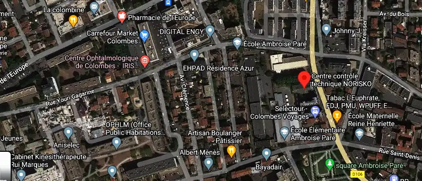 Prix contrôle technique à Colombes