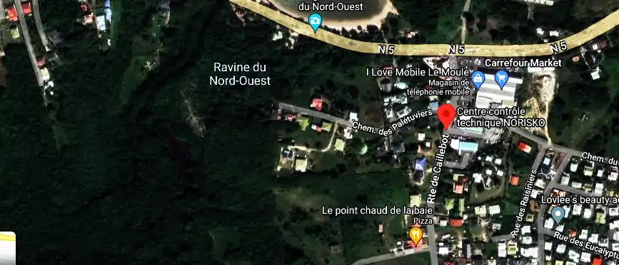 Prix contrôle technique à La Baie, Rte de Caillebot, Le Moule 97160, Guadeloupe