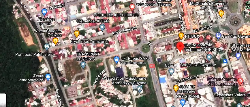 Prix contrôle technique à 1 Av. Galmot, Cayenne 97300, Guyane française