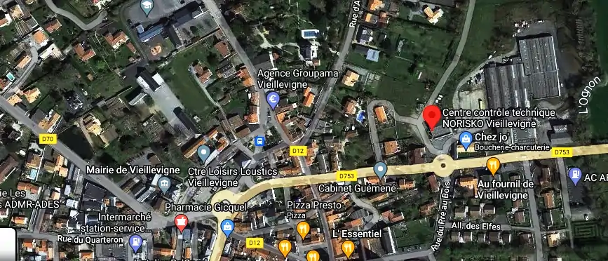 Prix contrôle technique à Vieillevigne