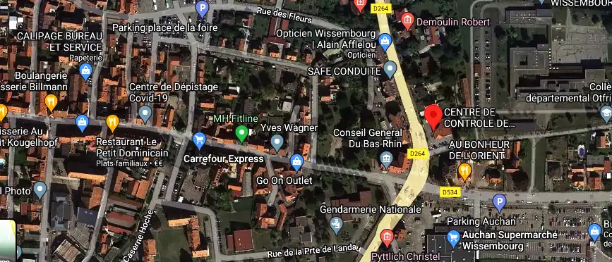 Prix contrôle technique à Wissembourg