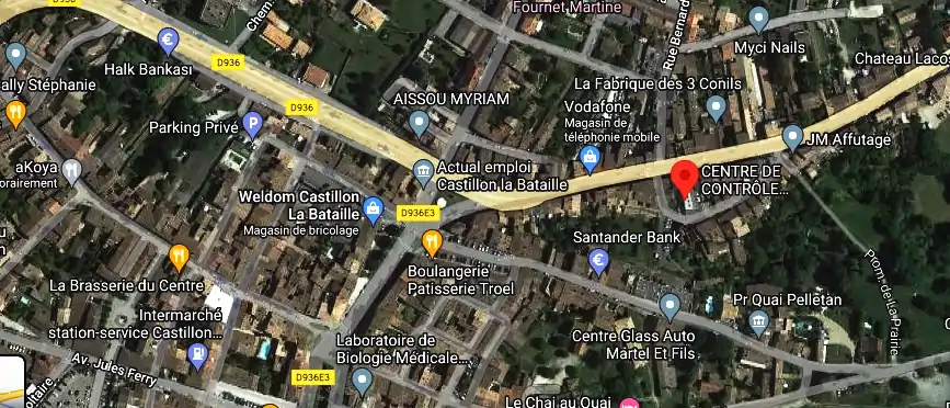 Prix contrôle technique à Castillon-la-Bataille