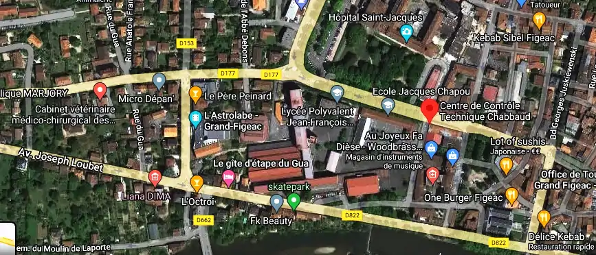 Prix contrôle technique à Figeac