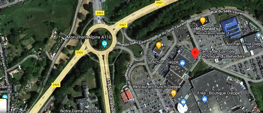 Prix contrôle technique à Dieppe