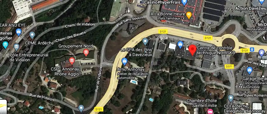 Prix contrôle technique à Davézieux