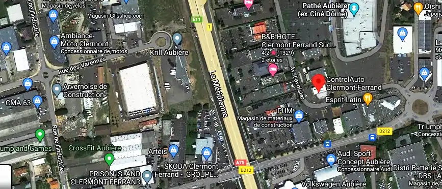 Prix contrôle technique à Aubière