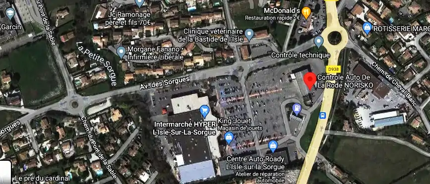 Prix contrôle technique à L'Isle-sur-la-Sorgue