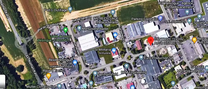 Prix contrôle technique à Hésingue