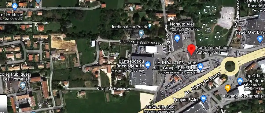Prix contrôle technique à Alès
