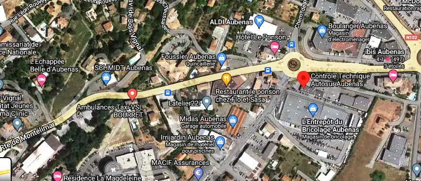 Prix contrôle technique à Aubenas