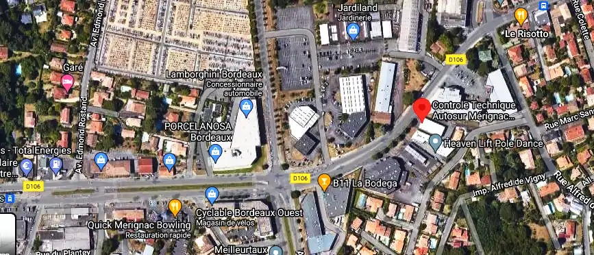 Prix contrôle technique à Mérignac