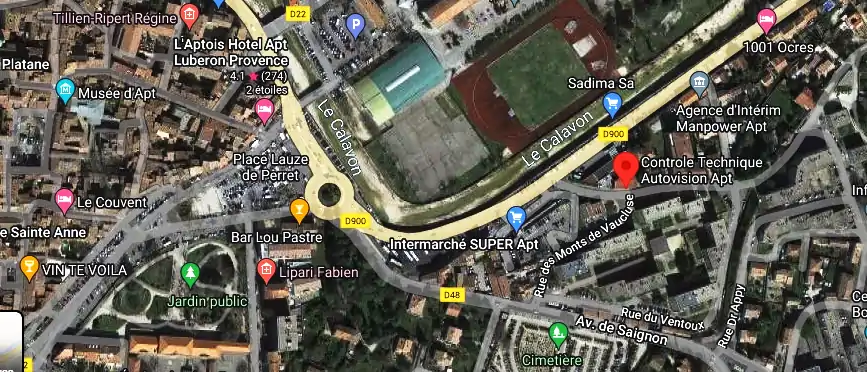 Prix contrôle technique à Apt