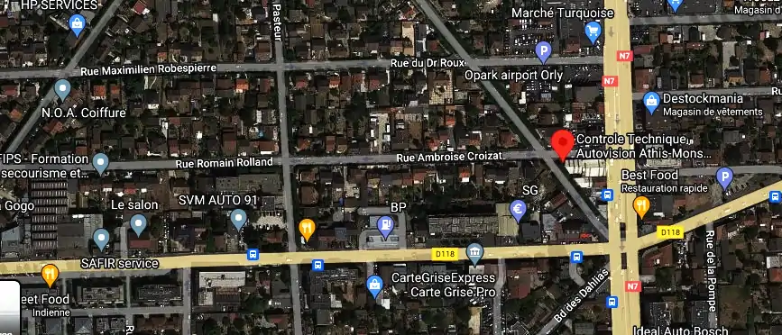 Prix contrôle technique à Athis-Mons