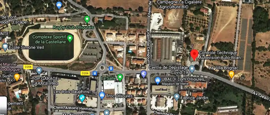 Prix contrôle technique à Ollioules