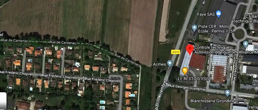 Prix contrôle technique à Blanquefort