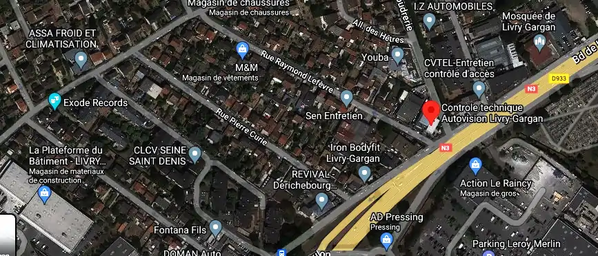 Prix contrôle technique à Livry-Gargan