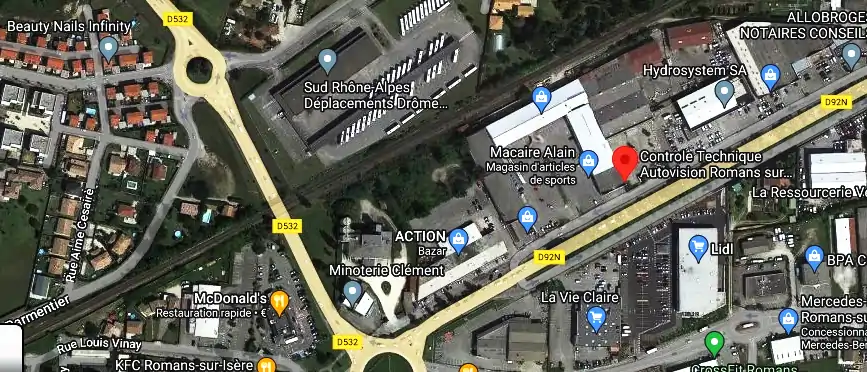 Prix contrôle technique à Romans-sur-Isère