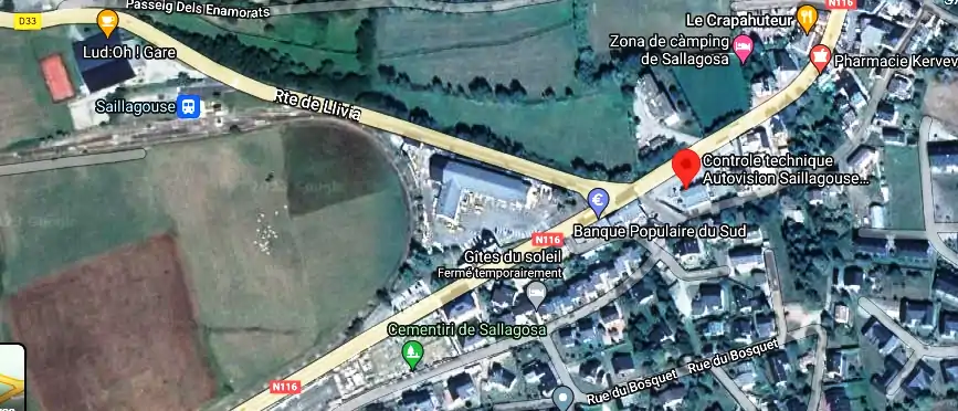 Prix contrôle technique à Saillagouse