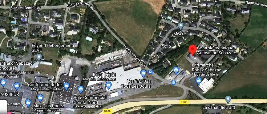 Prix contrôle technique à Sébazac-Concourès