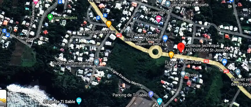 Prix contrôle technique à 83 Route de la Grande Corniche, Saint-Joseph 97480, La Réunion