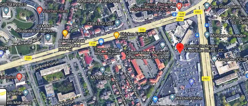 Prix contrôle technique à Stains