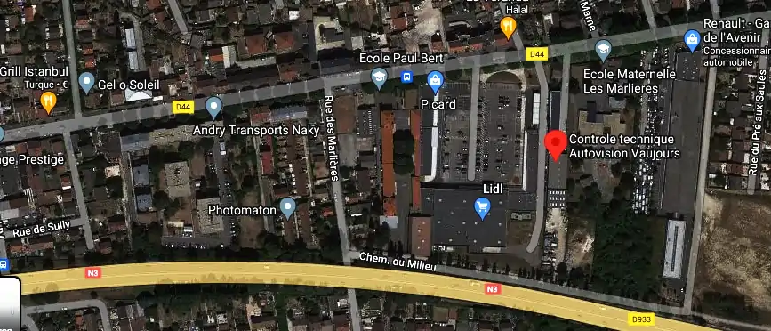 Prix contrôle technique à Vaujours