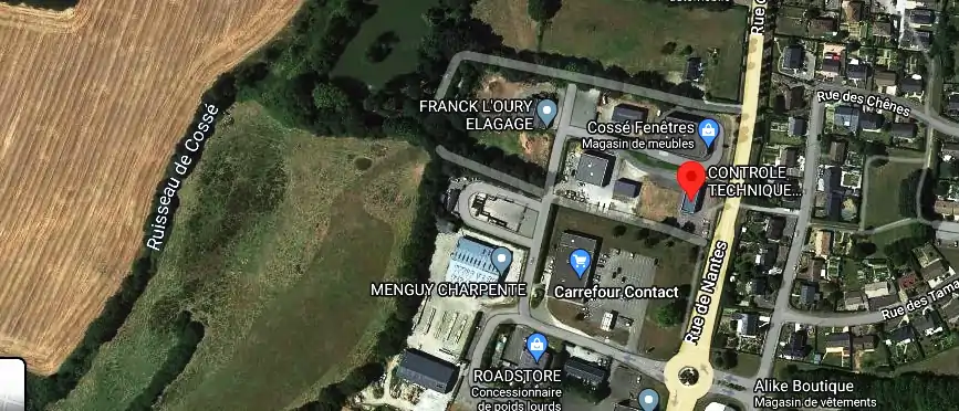 Prix contrôle technique à Cossé-le-Vivien