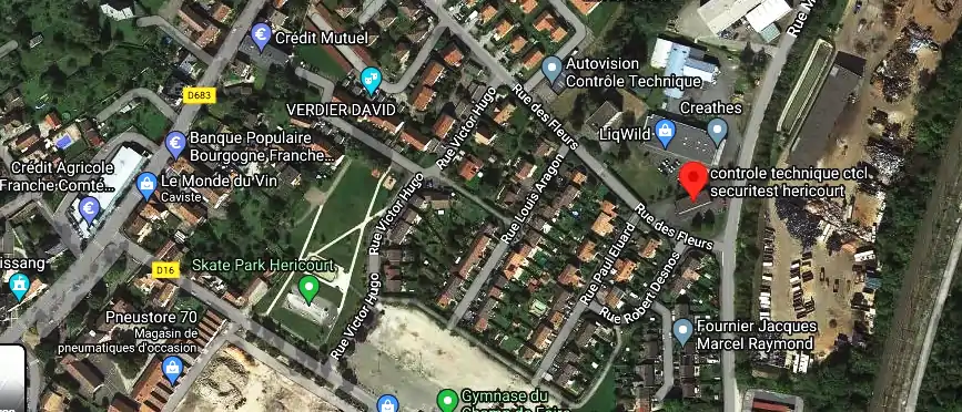 Prix contrôle technique à Héricourt