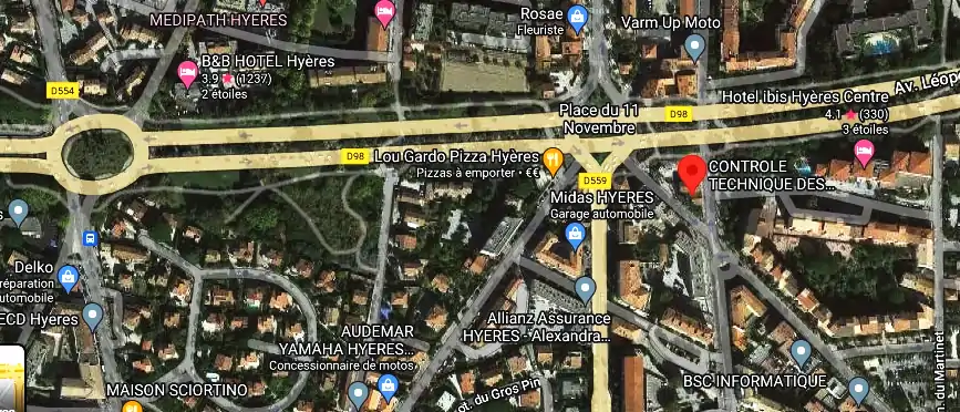 Prix contrôle technique à Hyères