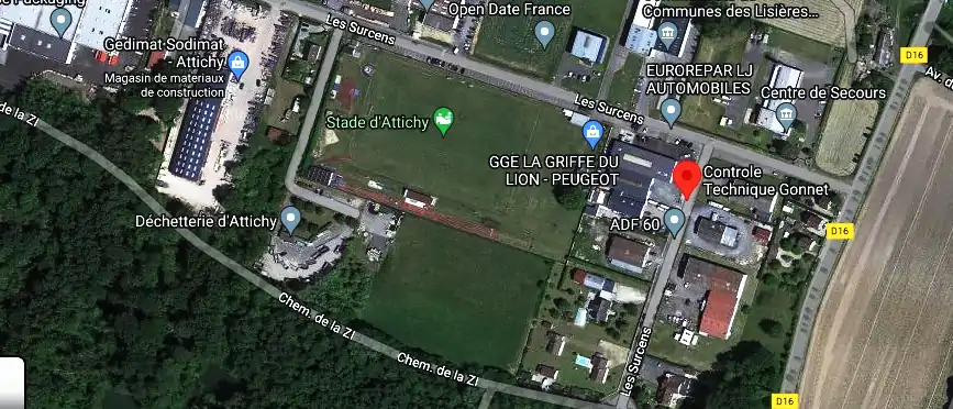 Prix contrôle technique à Attichy