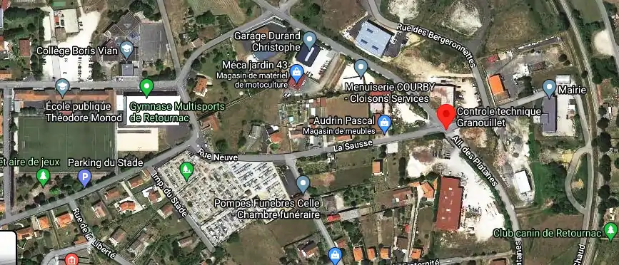 Prix contrôle technique à Retournac