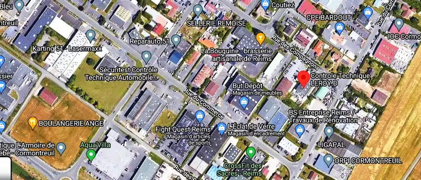 Prix contrôle technique à Cormontreuil