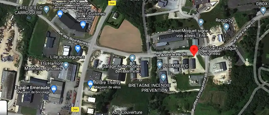 Prix contrôle technique à Plouigneau