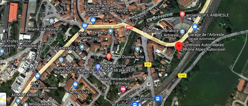 Prix contrôle technique à L'Arbresle