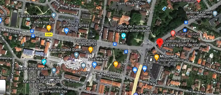 Prix contrôle technique à Saint-Paul-lès-Dax