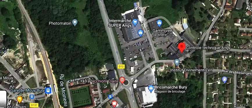 Prix contrôle technique à Angy