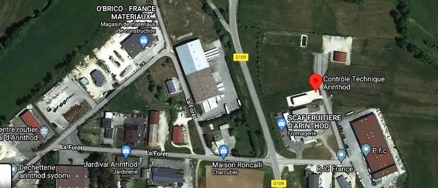 Prix contrôle technique à Arinthod