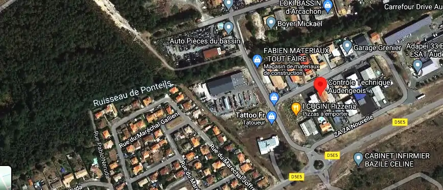 Prix contrôle technique à Audenge