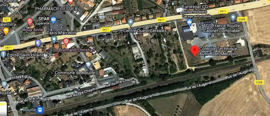 Prix contrôle technique à Rouillé