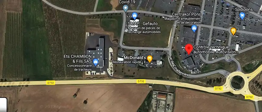 Prix contrôle technique à Pons