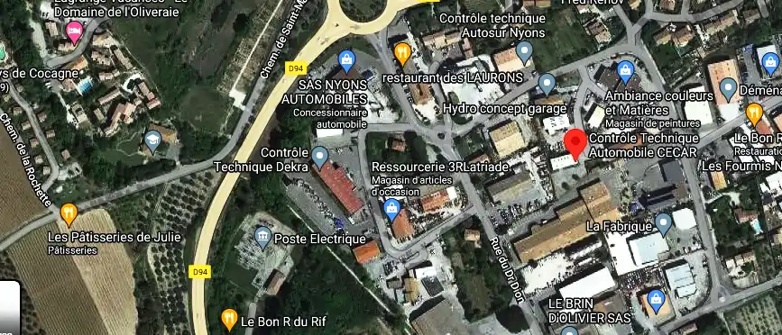 Prix contrôle technique à Nyons